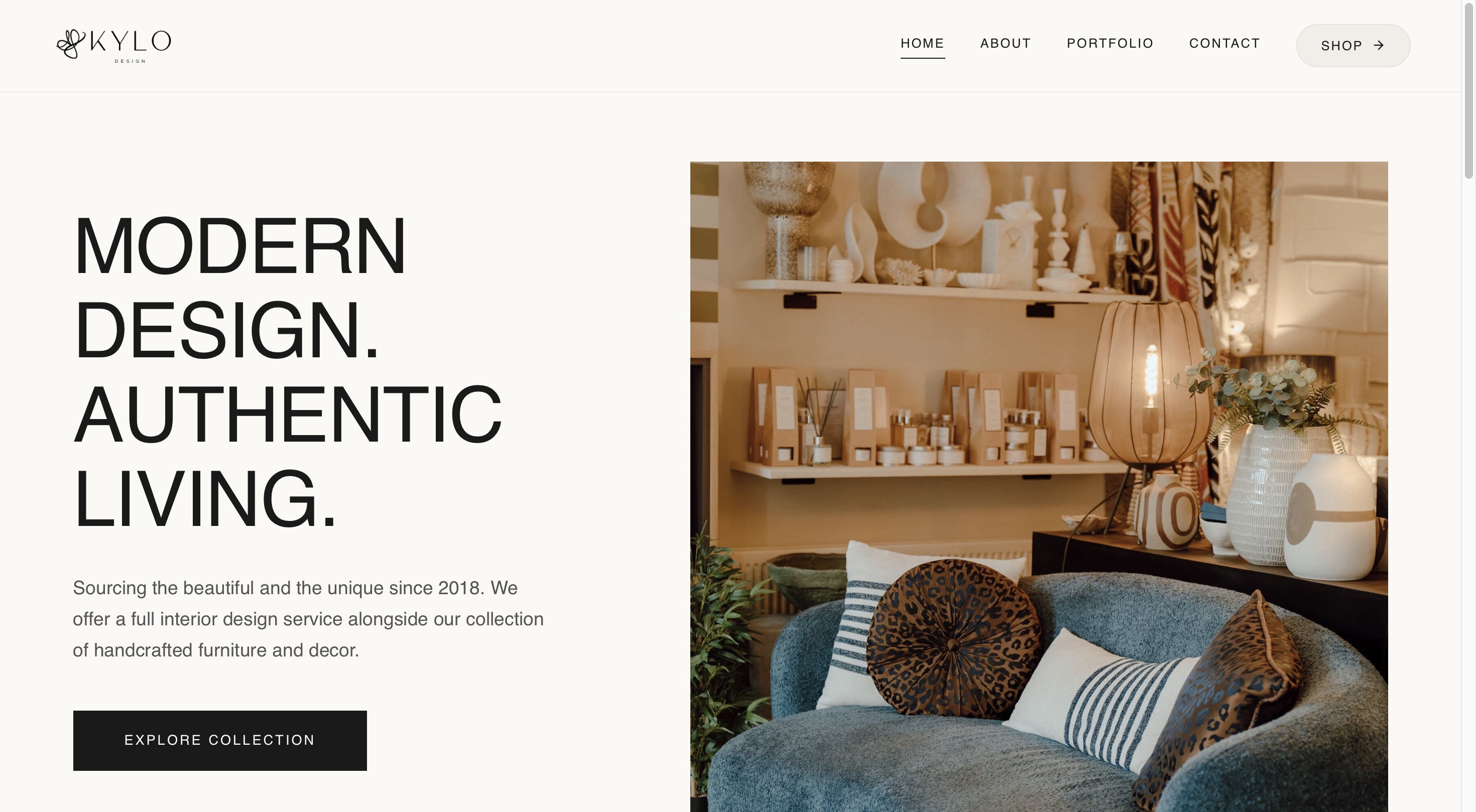 Kylo Digital desktop view